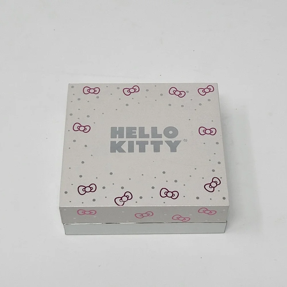 Hello Kitty Sanrio Kids Silver Plated Stud Earrings 2 Pair Set‎ Hearts Gift Box